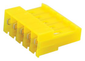 TE CONNECTIVITY - AMP 3-640427-5 IDC Connector, 20 AWG, IDC Receptacle, Female, 3.96 mm, 1 Row, 5 Contacts, Cable Mount