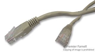 PRO SIGNAL PS11038 Ethernet Cable, UTP, Patch Lead, Cat5e, RJ45 Plug to RJ45 Plug, Grey, 15 m