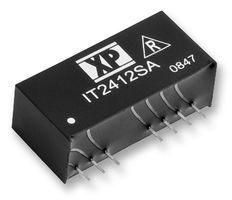 XP POWER IT2412S Isolated Through Hole DC/DC Converter, Regulated, ITE, SIP, 4:1, 3 W, 2 Output, 12 V