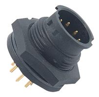 MULTICOMP PRO 2CT3002-W06300 Circular Connector, Standard Circular Connector, Panel Mount Plug, 6 Contacts, Solder Pin