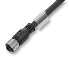 WEIDMULLER 1867410500 Sensor Cable, M12 Plug, Free End, 3 Positions, 5 m, 16.4 ft