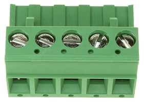 TE CONNECTIVITY - BUCHANAN 796634-5 Pluggable Terminal Block, 5.08 mm, 5 Ways, 30 AWG, 12 AWG, 3 mm², Screw