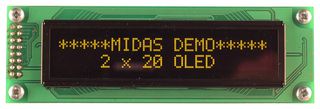 MIDAS DISPLAYS MCOB22005A1V-EYP