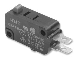 ARATAS VX51C23 Microswitch, Snap Action, Pin Plunger, SPDT, Quick Connect, Solder, 5 A, 250 VDC