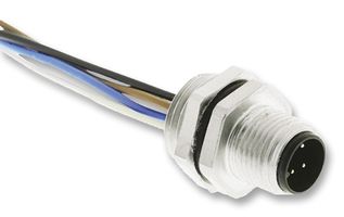 HARTING 21 03 311 1402 Sensor Cable, M12 Plug, Free End, 4 Positions, 500 mm, 19.6 "
