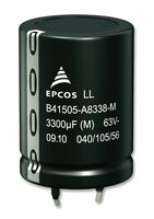 TDK B41505A8688M000 Electrolytic Capacitor, 6800 µF, 63 V, ± 20%, Snap-In, 5000 hours @ 105°C