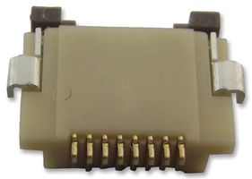 HIROSE / HRS - FH12-8S-0.5SH(55) - FFC / FPC Board Connector, 0.5 mm, 8 Contacts, Receptacle, FH12, Surface Mount, Bottom