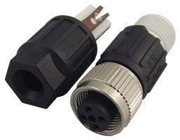PHOENIX CONTACT 1641688 Sensor Connector, M12, Female, 4 Positions, IDC / IDT Socket, Straight Cable Mount