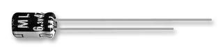 RUBYCON 35ML10MEFC4X7 Electrolytic Capacitor, Miniature, 10 µF, 35 V, ± 20%, Radial Leaded, 5000 hours @ 105°C, Polar