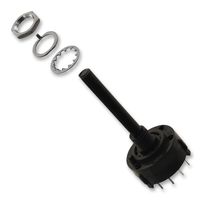 C&K COMPONENTS - A20615RNCQ - Rotary Switch, 6 Position, 2 Pole, 30 °, 2.5 A, 125 V, A