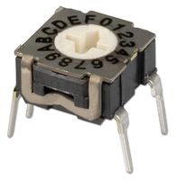 Compact Rte Button RTE1600N44 C&K COMPONENTS, Rotary Coded Switch, RTE Series, Through ...