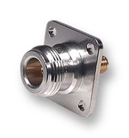 HUBER+SUHNER 37_N-SMA-50-1/1--_UE RF / Coaxial Adapter, Inter Series, N, Jack, SMA, Jack, Straight Panel Adapter, 50 ohm