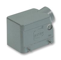 HARTING 19 20 032 1521 Heavy Duty Connector, M25 Side Entry, 4 Pegs, Low Profile, Hood, Side Entry, Aluminium Body