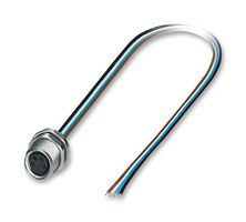 PHOENIX CONTACT 1456093 Sensor Cable, Flush, M8 Receptacle, Free End, 4 Positions, 500 mm, 19.6 "