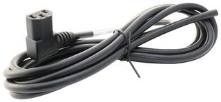 MULTICOMP PRO GW-151624 Mains Power Cord, IEC 60320 C13 to Free End, 2.5 m, 10 A, 250 VAC, Black