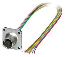 PHOENIX CONTACT 1441574 Sensor Cable, M12 Receptacle, Free End, 8 Positions, 500 mm, 19.6 "