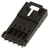 MOLEX 70107-5004 Connector Housing, w/ TPA, Black, SL 70107 Series, Plug, 4 Ways, 2.54 mm