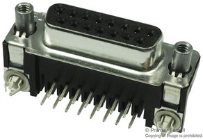 TE CONNECTIVITY - AMP 5747845-6 D Sub Connector, DB15, Standard, Receptacle, AMPLIMITE HD-20, 15 Contacts, DA, Solder