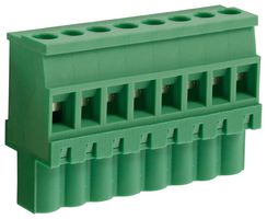 CAMDENBOSS CTBP92VG/8S Pluggable Terminal Block, 5 mm, 8 Ways, 28 AWG, 14 AWG, 1.5 mm², Clamp