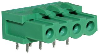 CAMDENBOSS CTBP97HJ/4 Terminal Block, Socket, 5.08 mm, 4 Ways, Through Hole Right Angle