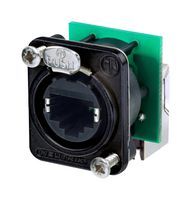 NEUTRIK NE8FDP-R-B In-Line Adapter, Feed-Through, Cat5e, Adaptor, RJ45, RJ45, etherCON