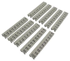 OMRON INDUSTRIAL AUTOMATION XW5Z-S6.0LB-1-100 Label, XW5Z Series, S6.0, 1 to 100, XW5T & XW5G Series DIN Rail Terminal Blocks
