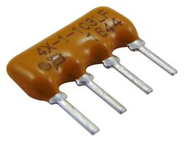 BOURNS 4604X-101-103LF Fixed Network Resistor, 10 kohm, Bussed, 3 Resistors, SIP, PC Pin, ± 2%