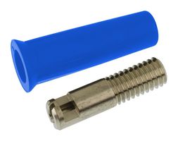 MULTICOMP PRO 76-1444 Banana Test Connector, Jack, 36 A, 500 V, Nickel Plated Contacts, Blue