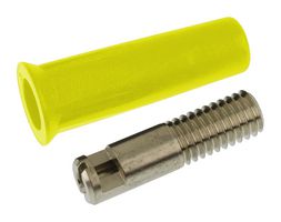MULTICOMP PRO 76-1448 Banana Test Connector, Jack, 36 A, 500 V, Nickel Plated Contacts, Yellow