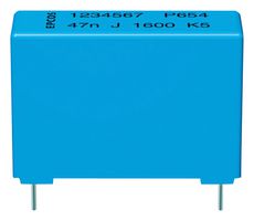 TDK B32651A7332J000 Power Film Capacitor, Metallized PP, Radial Box - 2 Pin, 3300 pF, ± 5%, Through Hole