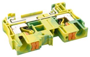 PHOENIX CONTACT - 3211822 - DIN Rail Mount Terminal Block, 2 Ways, 20 AWG, 8 AWG, 10 mm², Push In, 52 A