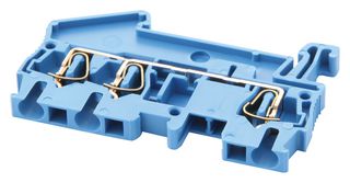 PHOENIX CONTACT 3031254 DIN Rail Mount Terminal Block, 3 Ways, 28 AWG, 12 AWG, 4 mm², Clamp, 24 A