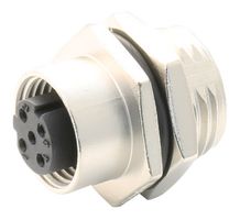 AMPHENOL LTW M12D-04PFFS-SH8001 Sensor Connector, 4 Pole, M12, Receptacle, M Series, M12, Female, 4 Positions, Solder Socket
