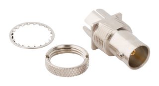 AMPHENOL RF 031-70526-13 RF / Coaxial Connector, BNC Coaxial, Straight Bulkhead Jack, Board Edge / End Launch, 75 ohm