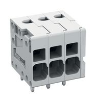 WAGO 2624-1103 Wire-To-Board Terminal Block, 5 mm, 3 Ways, 10 AWG, 24 AWG, 6 mm², Push In