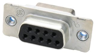 AMP - TE CONNECTIVITY 1658643-1 D Sub Connector Housing, 9 Ways, D Sub, DE, AMPLIMITE HDP-20, Receptacle, Steel Body