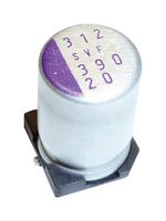 PANASONIC 35SVF82M Polymer Aluminium Electrolytic Capacitor, 82 µF, 35 V, Radial Can - SMD, 0.02 ohm
