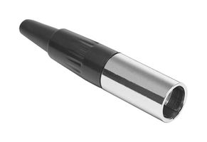 AMPHENOL AUDIO AG3M XLR Connector, 3 Contacts, Plug, Cable Mount, Gold Plated Contacts, Brass Body, G