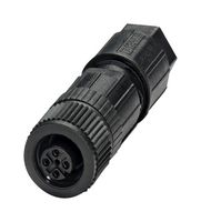 PHOENIX CONTACT 1424693 Sensor Connector, M12 Push-In, M12, Female, 4 Positions, Push In Socket, Straight Cable Mount
