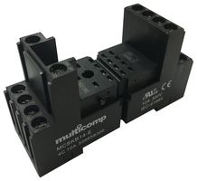 MULTICOMP MCSKB08-E Relay Socket, DIN Rail, Screw, 8 Pins, 12 A, 300 V, SKB