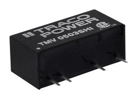 TRACO POWER - TMV 2405SHI - Isolated Through Hole DC/DC Converter, Gate Drive, SIP, 1:1, 1 W, 1 Output, 5 V