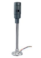 IDEC LD6A-0PZQB Signal Indicator Accessory, Base Module, Pole Mount, Steady / Flashing / Alarm, Black, LD6A Series