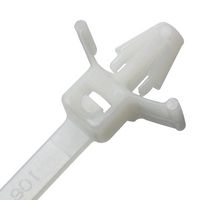 PANDUIT PLWP1M-C Cable Tie, Miniature, Nylon 6.6 (Polyamide 6.6), Natural, 109 mm, 2.5 mm, 22.1 mm, 18 lb