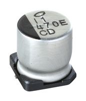 NICHICON - UCD1J101MNL1GS - SMD Aluminium Electrolytic Capacitor, Radial Can - SMD, 100 µF, 63 V, 2000 hours @ 105°C, Polar