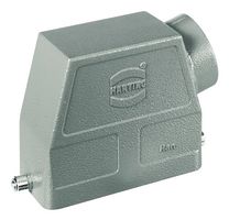HARTING 09300100543 Heavy Duty Connector, PG29, Hood, Side Entry, Aluminium Body, 1 Lever, 10B
