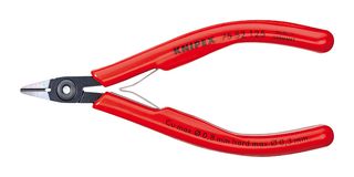 KNIPEX 75 52 125 Cutter, Precision, 125 mm, Diagonal, 0.8 mm, 64 °