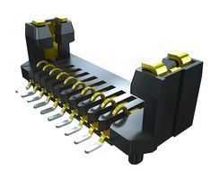 SAMTEC UCC8-010-1-H-S-1-A PCB Receptacle, Wire-to-Board, 0.8 mm, 1 Rows, 10 Contacts, Card Edge, Through Hole Mount