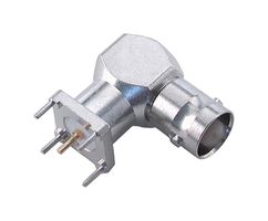 HUBER+SUHNER 85_BNC-50-0-1/133_NE RF / Coaxial Connector, BNC Coaxial, Right Angle Jack, Through Hole Right Angle, 50 ohm