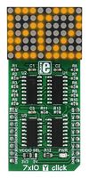 MIKROELEKTRONIKA MIKROE-2790 Add-On Board, 7x10 Yellow LED Matrix Click Board, mikroBUS Connector