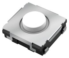PANASONIC EVQQ2F02W Tactile Switch, SPST-NO, EVQQ2 Series, Top Actuated, Surface Mount, Round Button, 100 gf